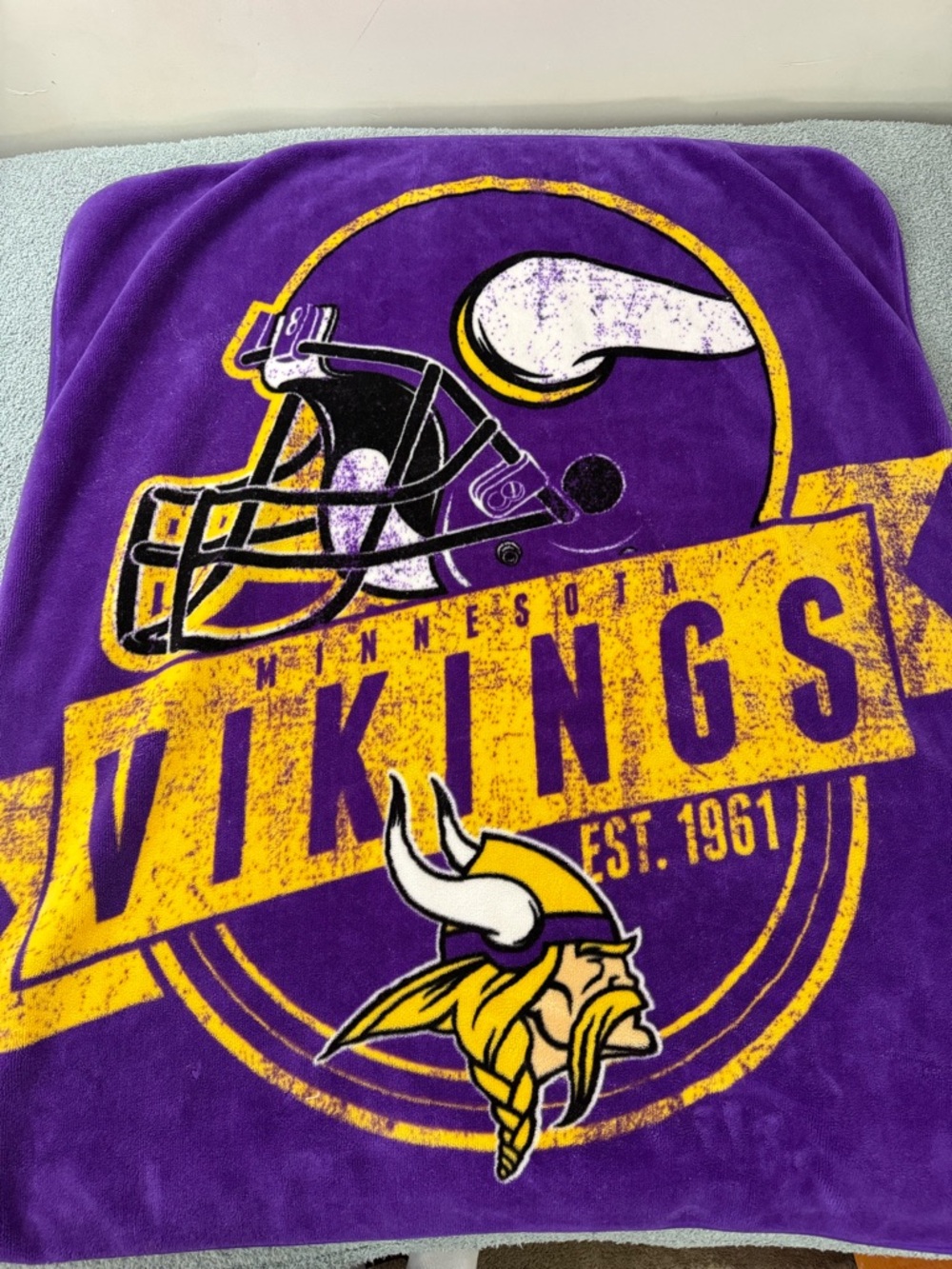 NFL Minnesota Vikings Super Soft Throw Blanket 50" X 60"